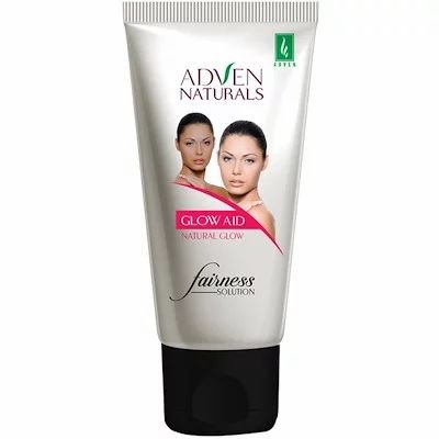 Adven Glow And Fairness Solution 100gm Best Herbal Cream Which Helps Improve Complexion Remove Scars Dark Circles Below Eyes