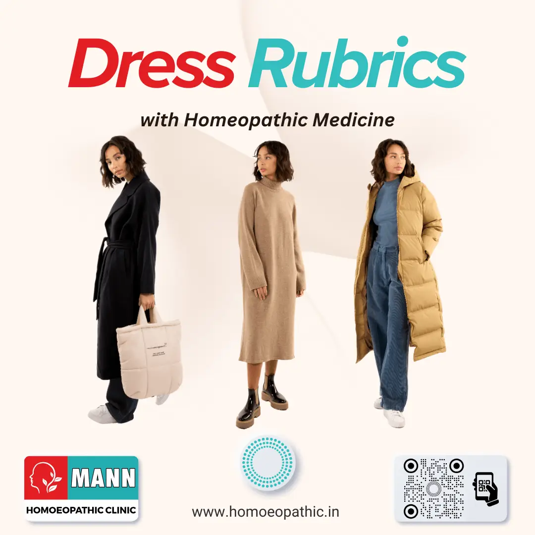 Dress Rubrics in Homeopathy Dress Rubrics in Homeopathy Dress Rubrics with Homeopathic Medicine Homeopathic Repertory