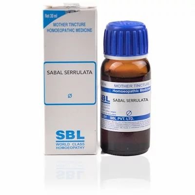 Sabal Serrulata Mother Tincture (Q) 30ml Best Homeopathic Medicine For Underdeveloped Breast Pain In Testicular Region Increases Weight SBL