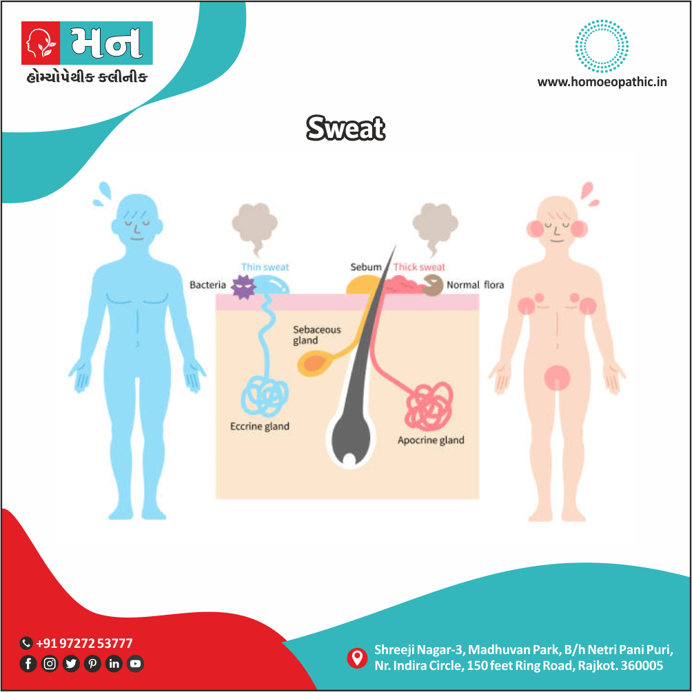 Sweat Definition Symptoms Cause Diet Regimen Homeopathic Medicine Homeopath Treatment in Rajkot India